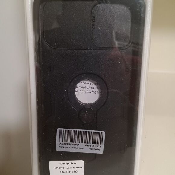 CloudValley Compatible with iPhone 12 Pro Max Case with Camera Cover & Kickstand - Picture 3 of 8